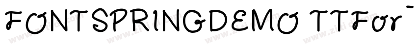 FONTSPRINGDEMO TTFor字体转换
